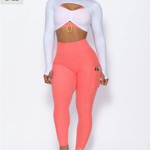 NWOT Bombshell Sportswear curves leggings coral